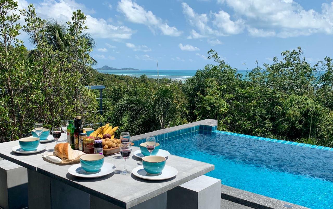 Ko Samui Seaview Pool Villa Seren With Car Laem Set Beach Extérieur photo